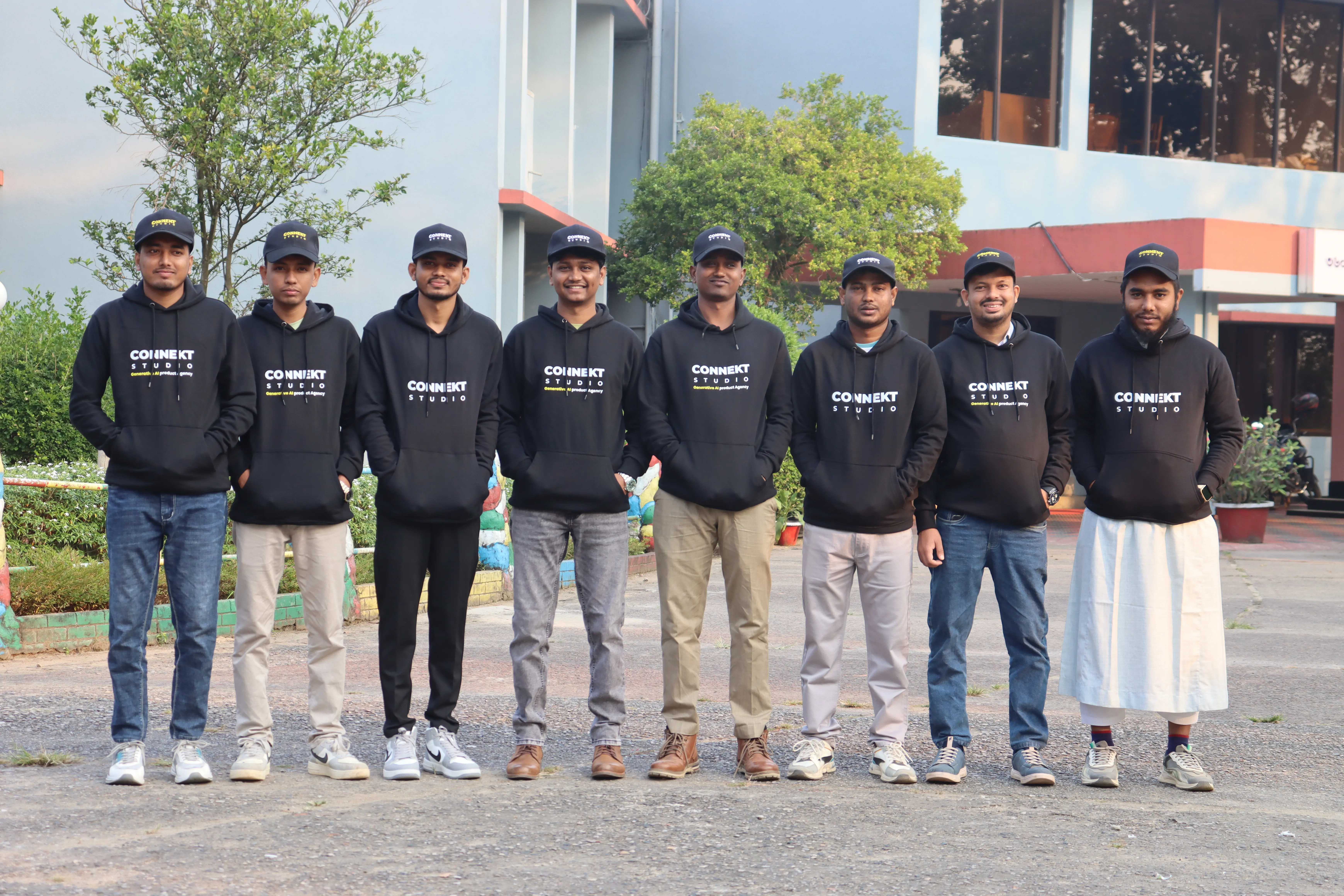Team at Sylhet wearing caps
