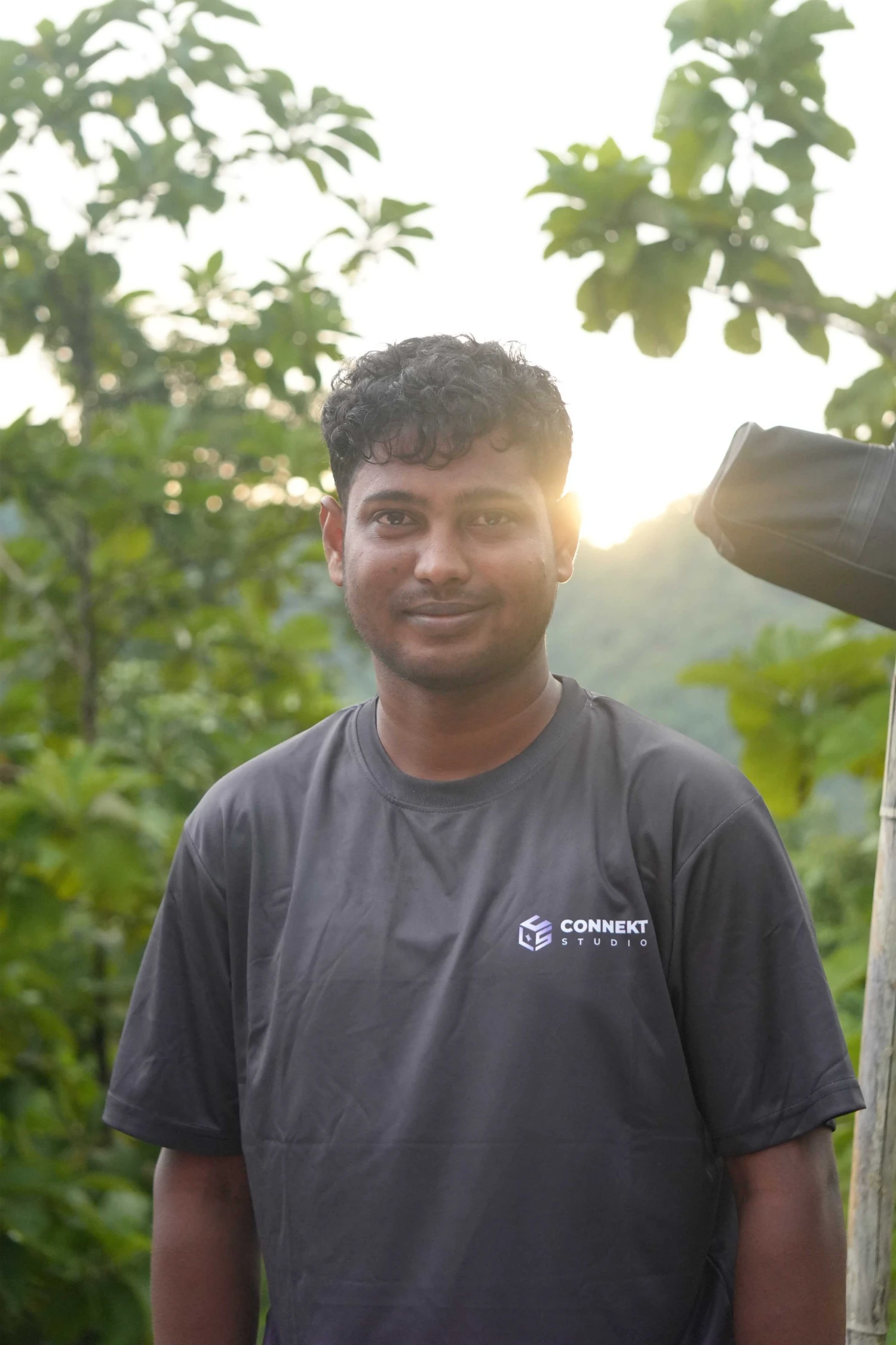 Akram enjoying the scenic beauty of Bandarban hills