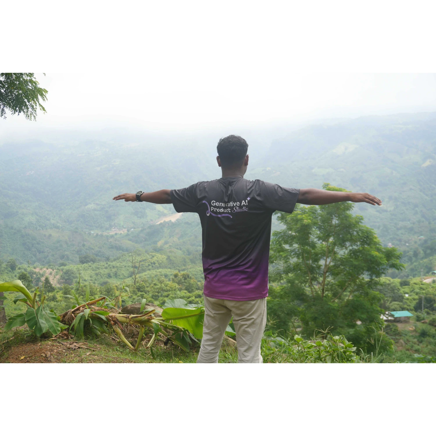 Akram enjoying adventure activities in the hills of Bandarban