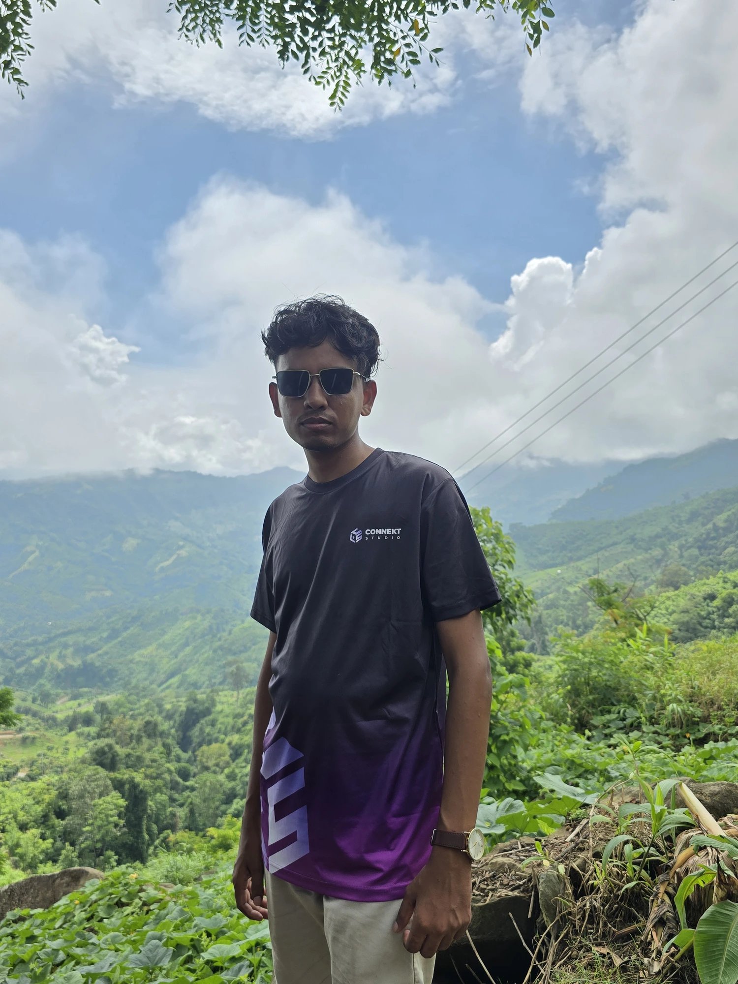 Mahmudul exploring the beautiful Lama region in Bandarban