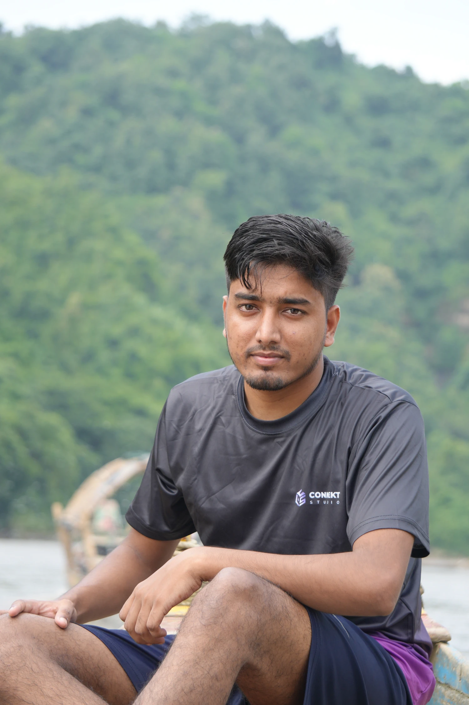 Manik capturing memorable moments from the Bandarban retreat