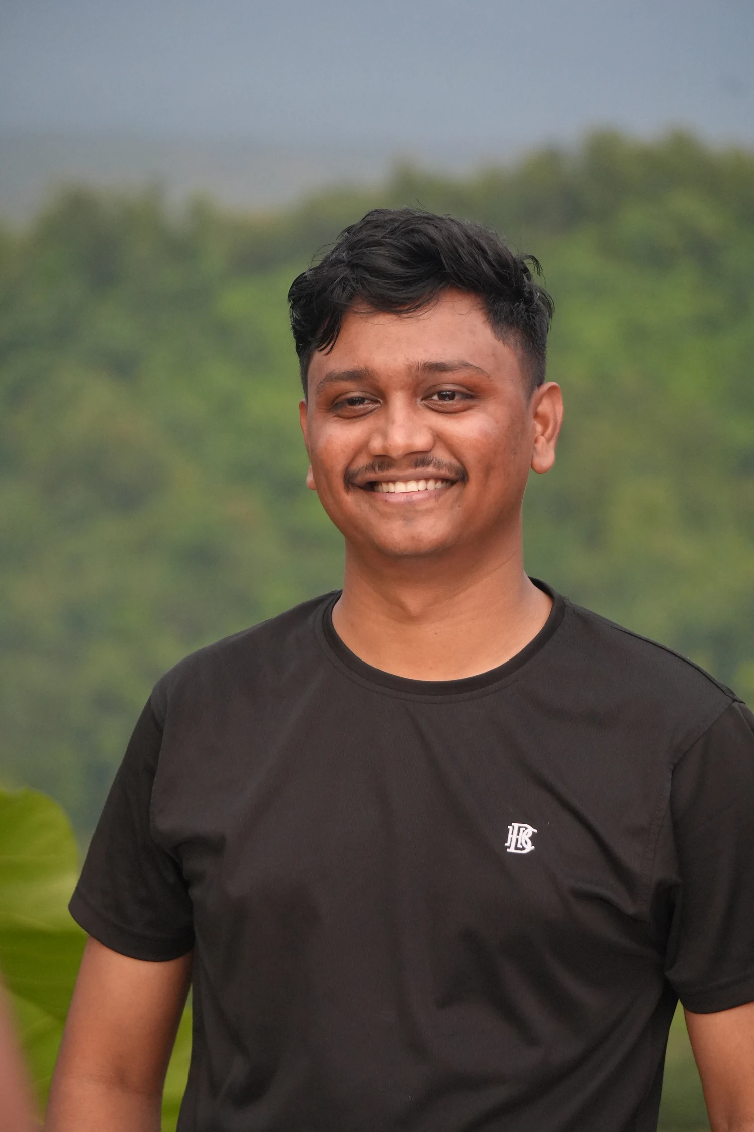 Nasim enjoying the breathtaking views at Tindu, Bandarban