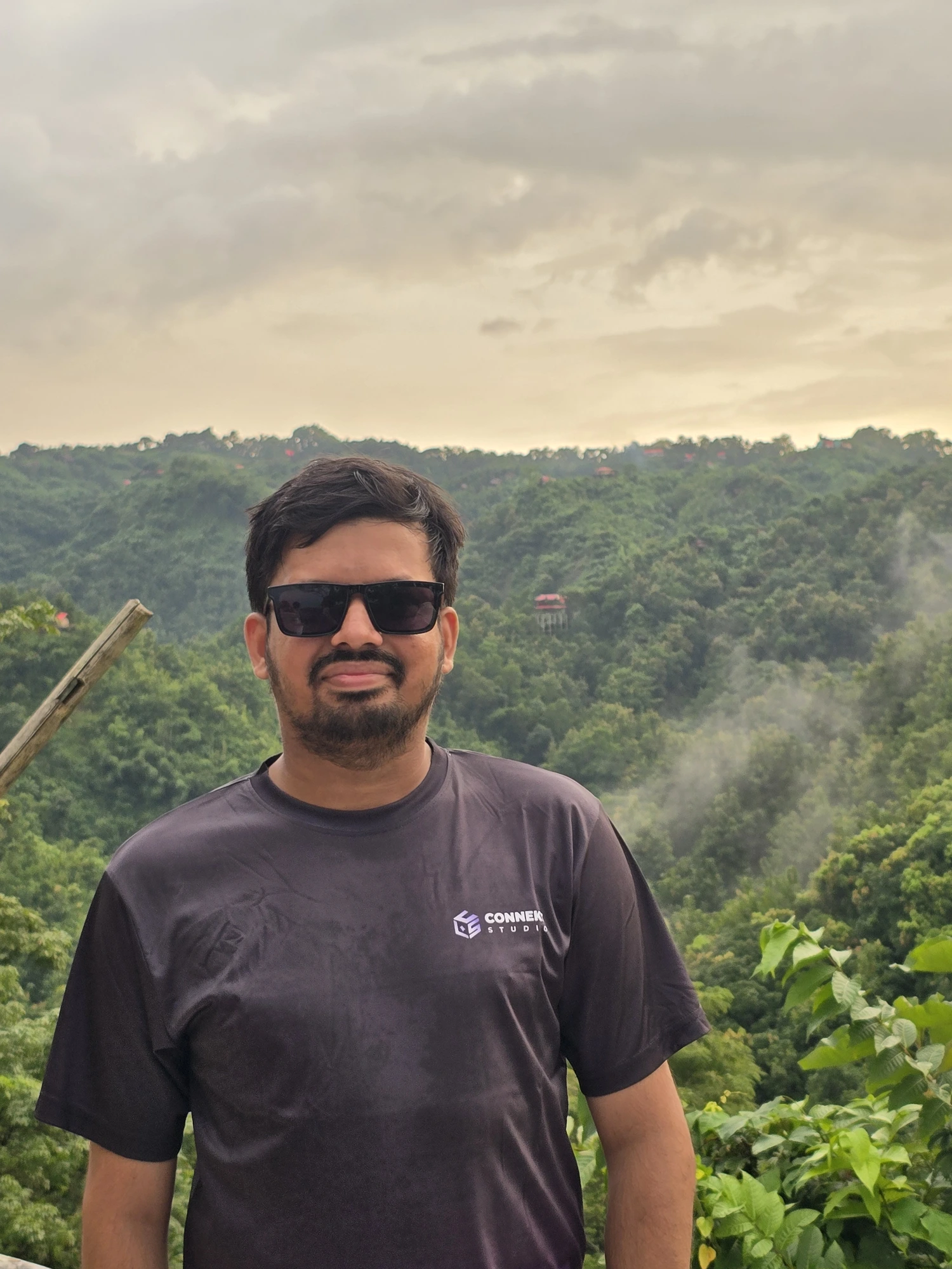 nayem exploring the vibrant local streets of Bandarban town