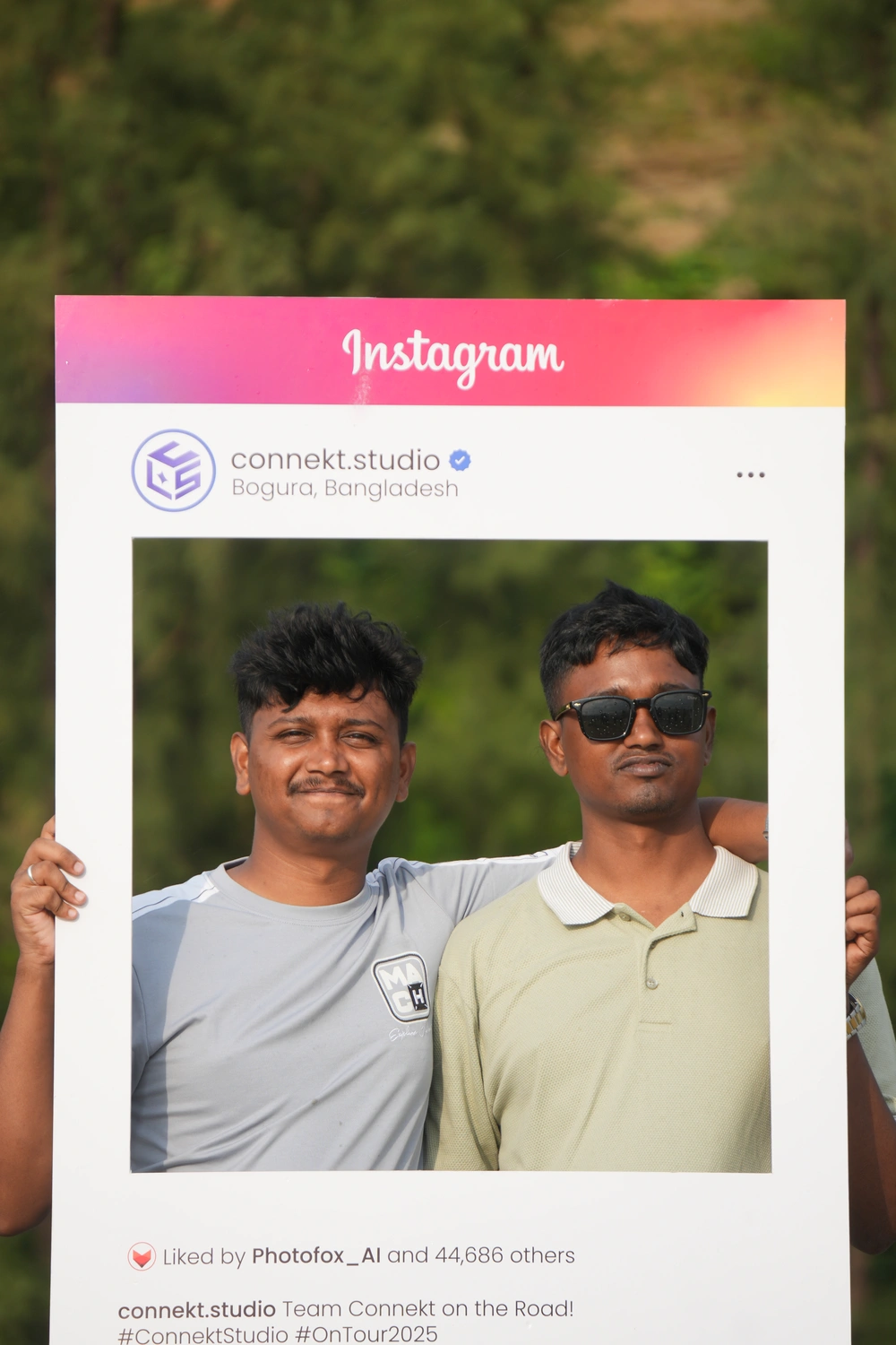 Nasir and Nasim collaborating for PhotoFox banner photoshoot