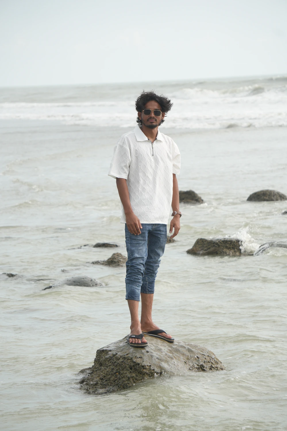 Rabbi creating memories at Cox's Bazar beach retreat 2025