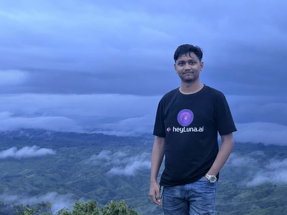 Nasim exploring the valleys of Sajek