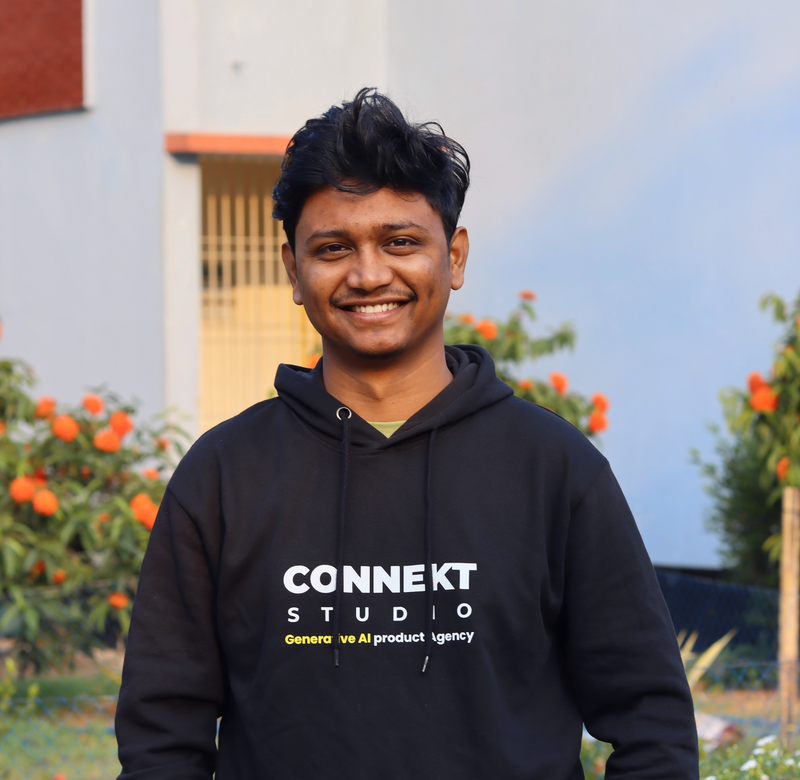 Nasim enjoying scenic views in Sylhet's natural landscape