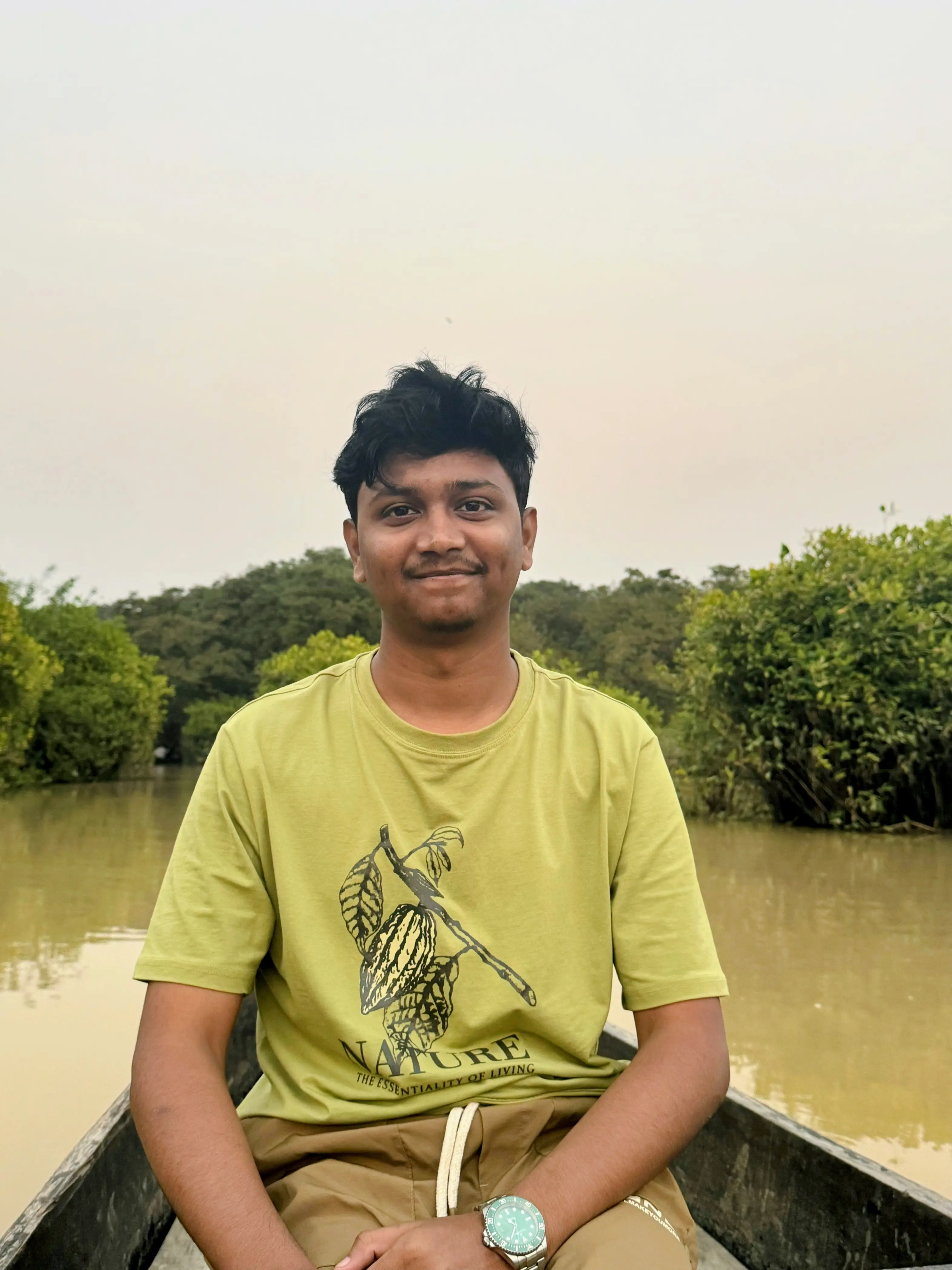 Nasim visiting the unique Ratargul Swamp Forest